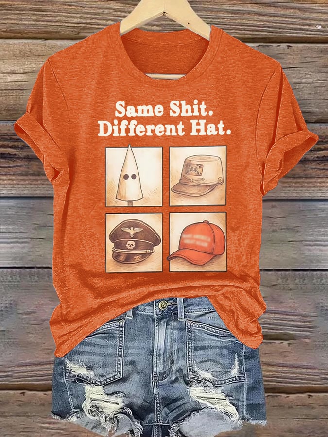 Women’s  Same Shit Different Hat  Print T-Shirt