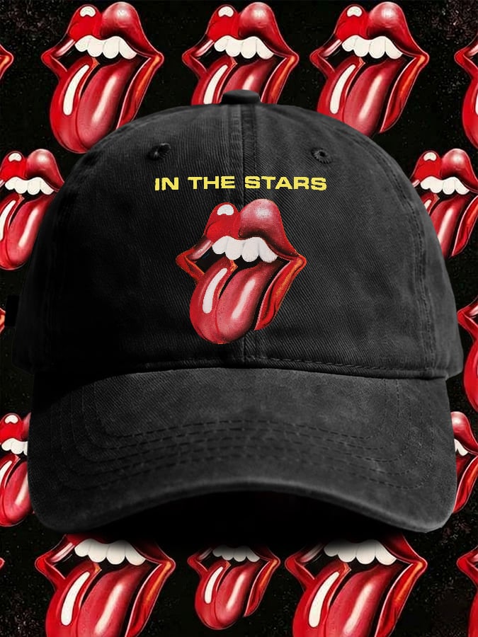 Retro In The Stars Print Baseball Cap