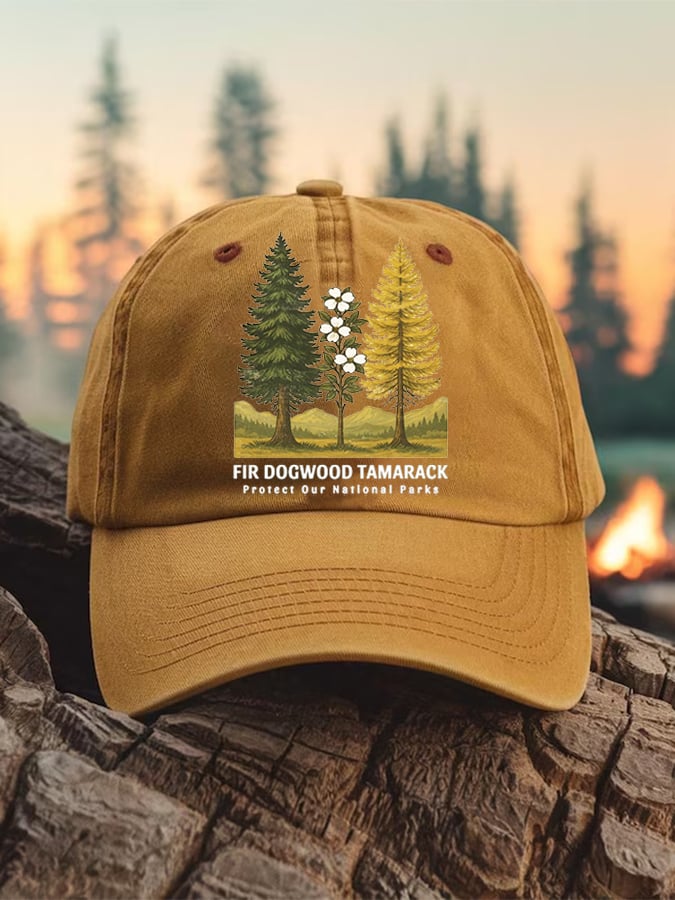 Unisex National Forest Park “Protect Our National Parks” Print Hat