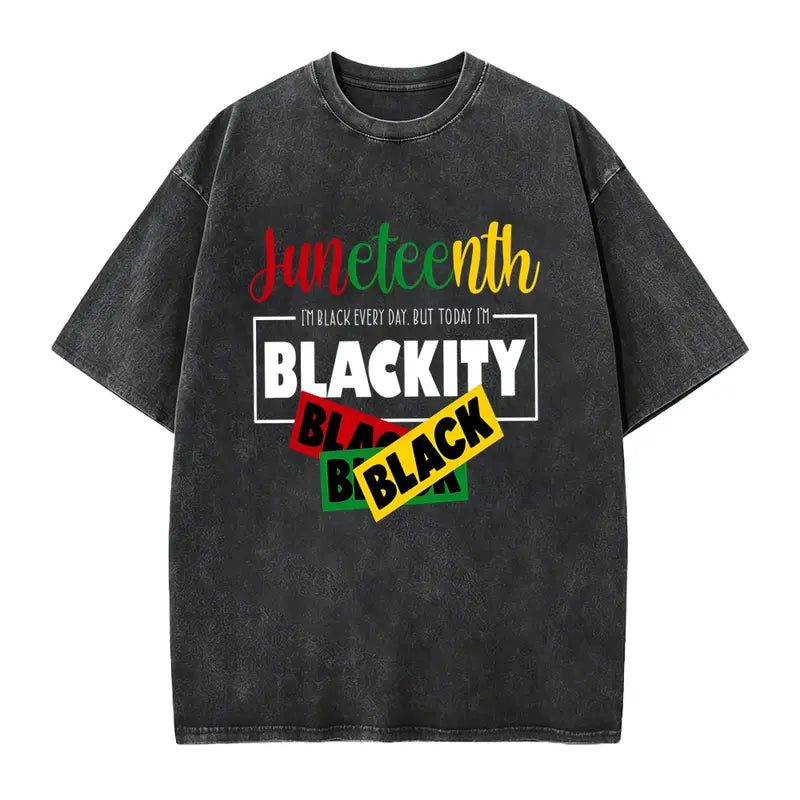 Unisex Juneteenth 1865 Washed T-Shirt