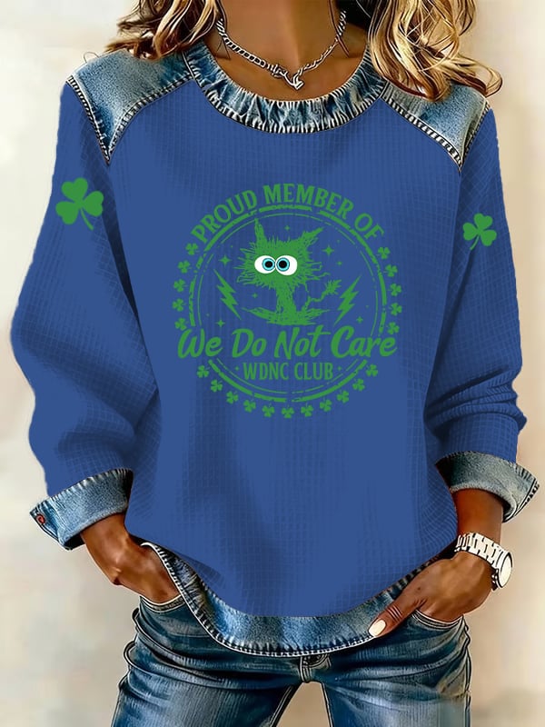 Women's  Retro Funny Proud Member Of Club We Do Not Care Menopause Perimenopause Print sweatshirt