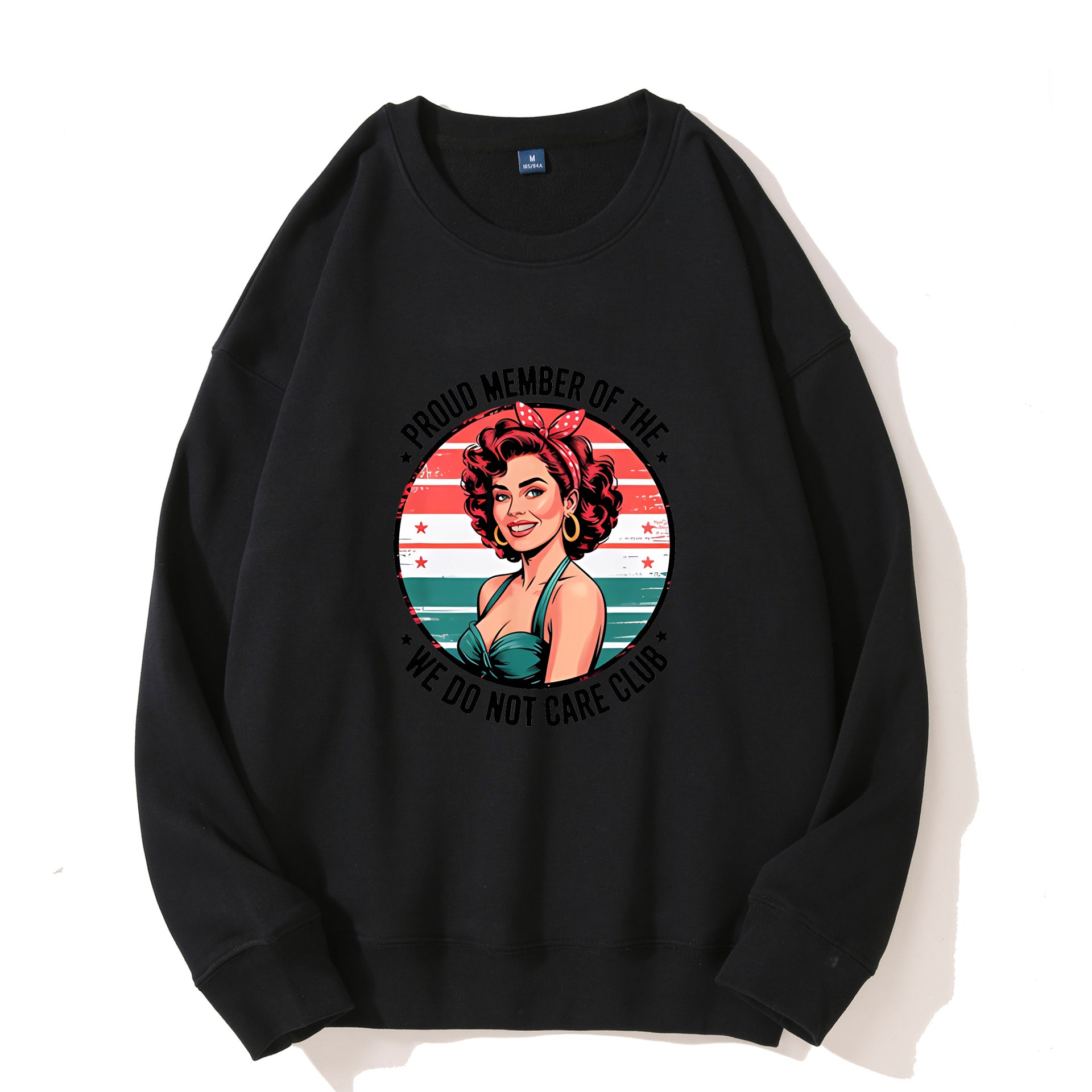 Women's Retro Fun We Don't Care About Menopause/Perimenopause Printed Sweatshirt