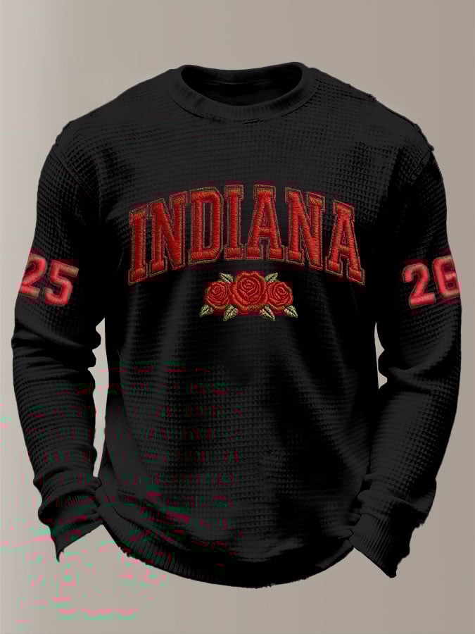 Men's Football Print Waffle T-Shirt