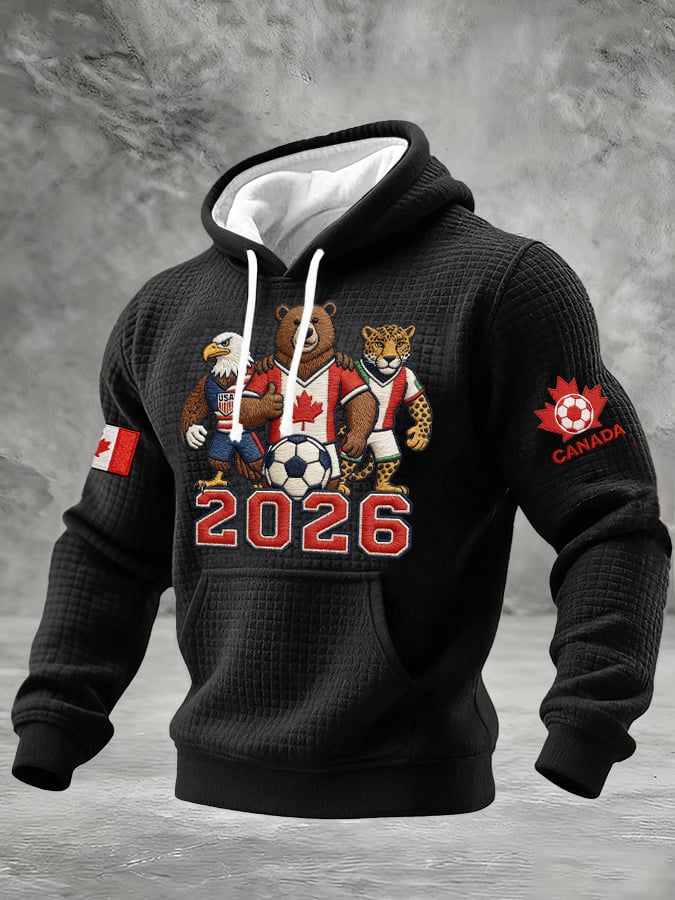 Men's Casual Canadian Football Fan Plaid Sports Shirt