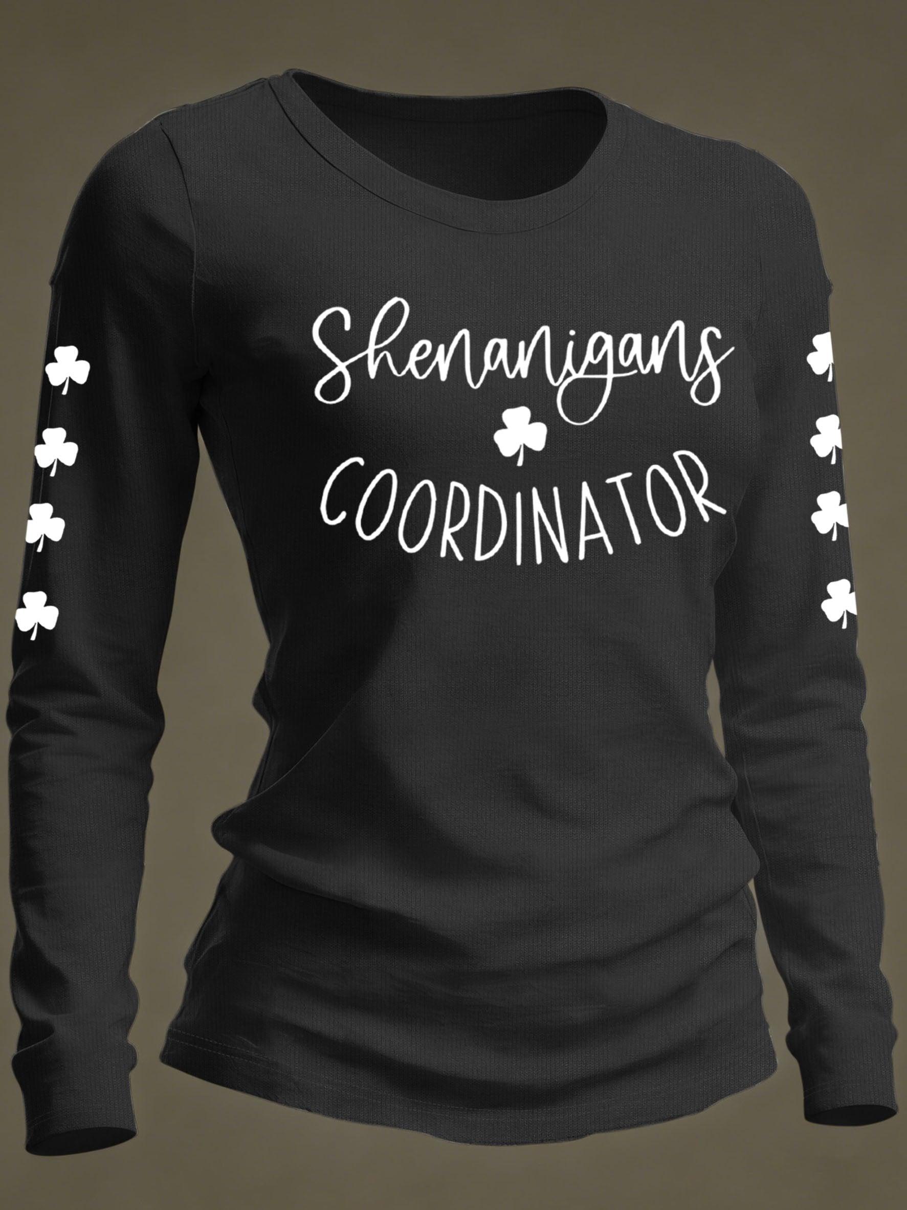 Women's Shenanigans Coordinator Printed Casual T-shirt