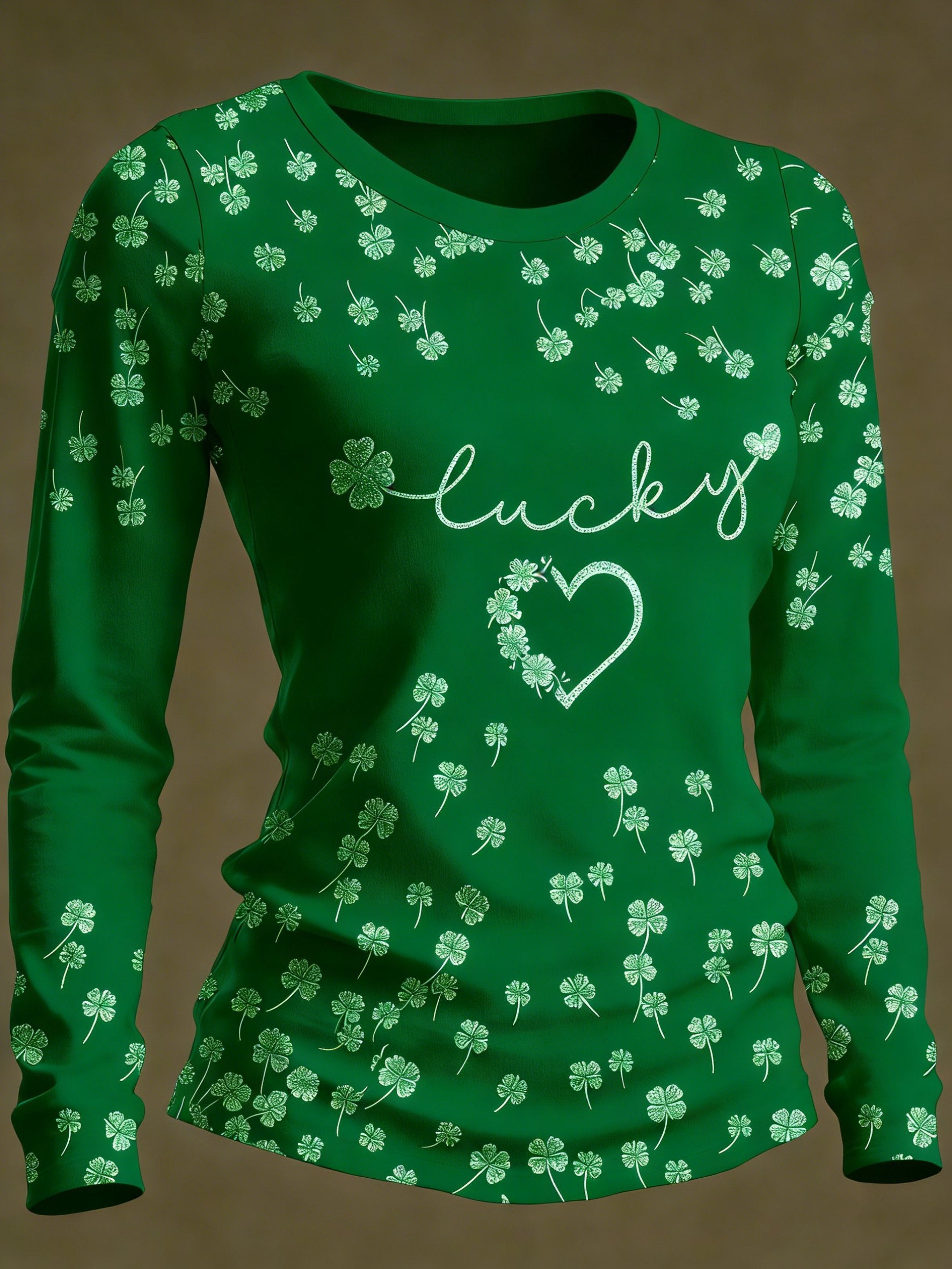 Women's St. Patrick's Day Print T-Shirt