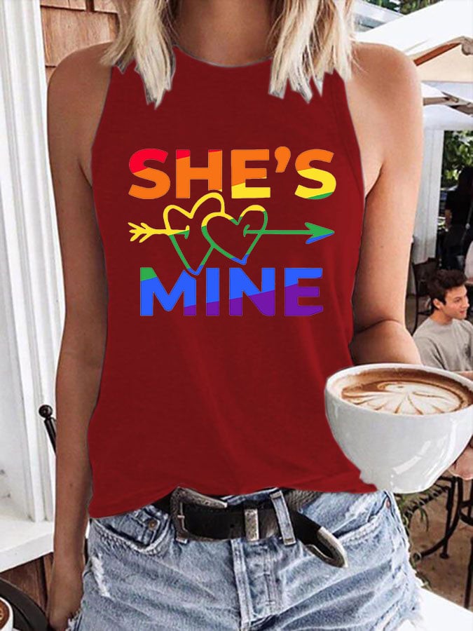 Women's She's Mine Print Tank Top