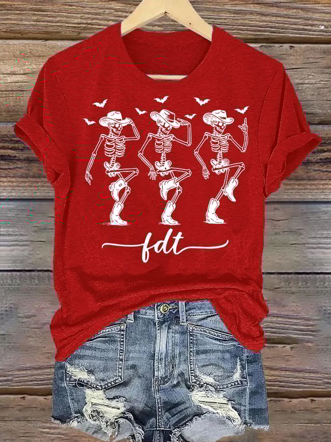 Women's Cowboy Skull T-Shirt