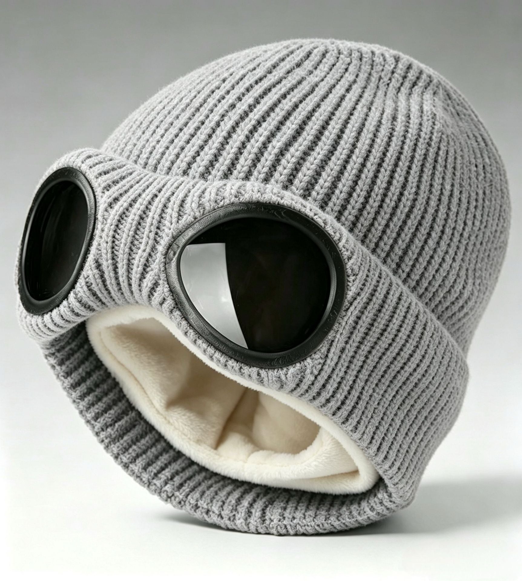 🥽 Unisex Goggle Beanie ❄️ | Cozy Knitted Winter Hat 🧢✨
