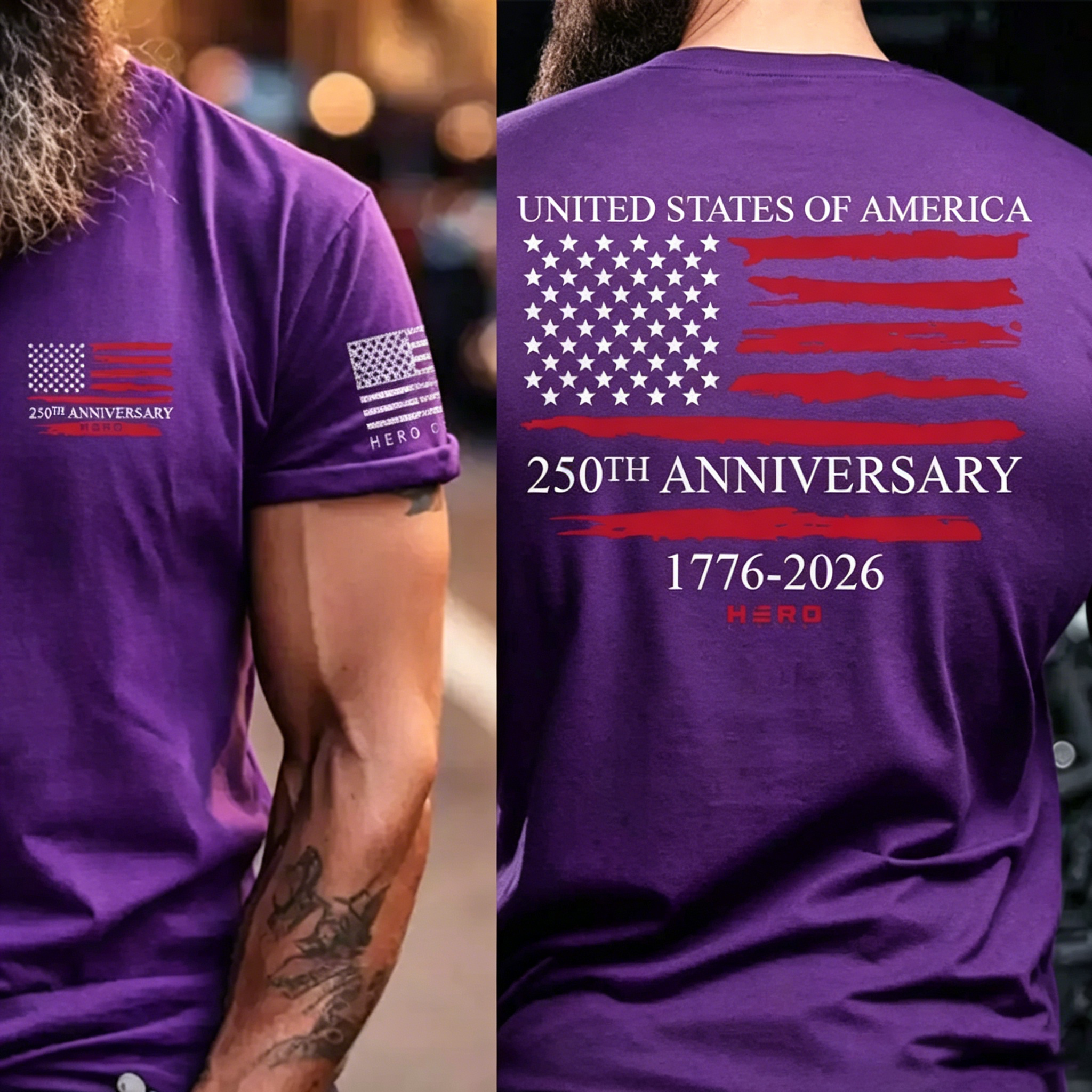 Unisex Hero Company USA 250th Anniversary T-Shirt