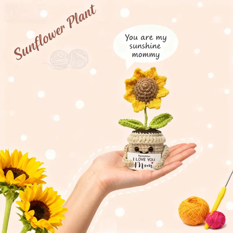 Handmade Crocheted Cute Sunflower Mini Gift - Perfect for Mother's Day & Birthday🎁