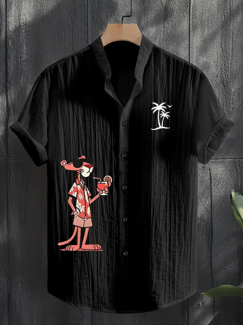 Unisex Summer Casual Tropical Beach Shirt