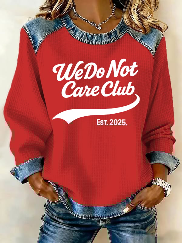 Women's  Retro Funny Proud Member Of Club We Do Not Care Menopause Perimenopause Print sweatshirt