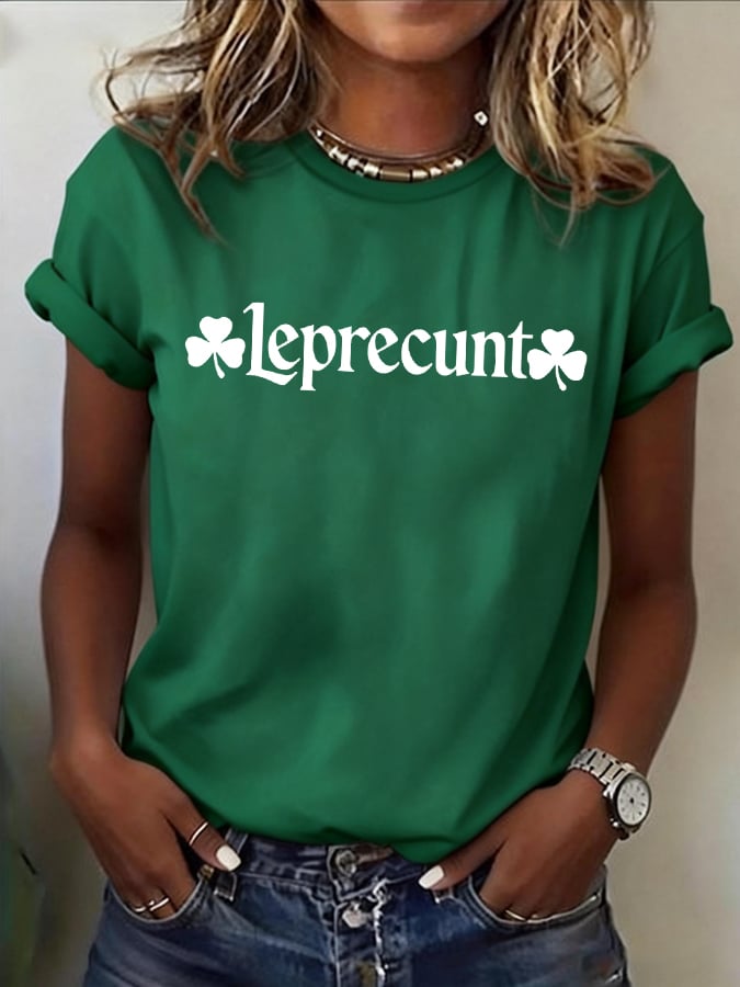 Women's Leprecunt St. Patrick's Day T-shirt