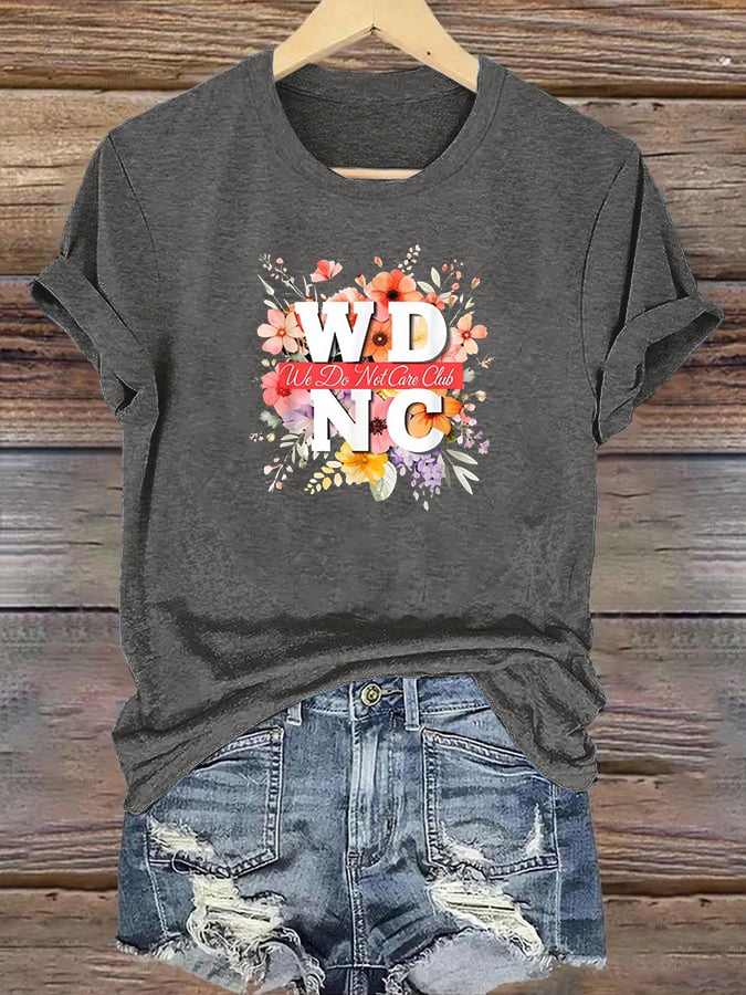 Women's  Retro Funny Proud Member Of Club Menopause Perimenopause Print T-Shirt