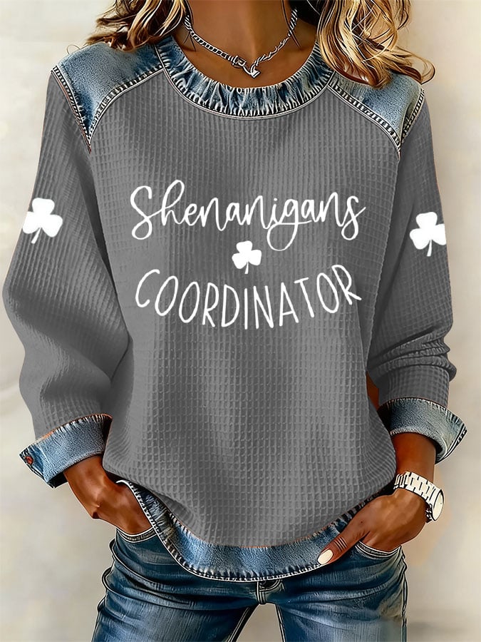 Women's Shenanigans Coordinator Printed Casual Sweatshirt