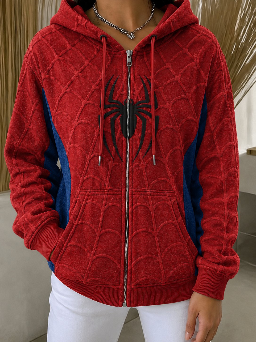 Women's Spider Graphic Print Sweatshirt