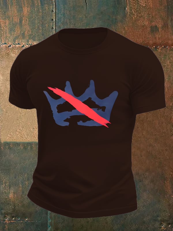 Men's America has no kings print  T-Shirt