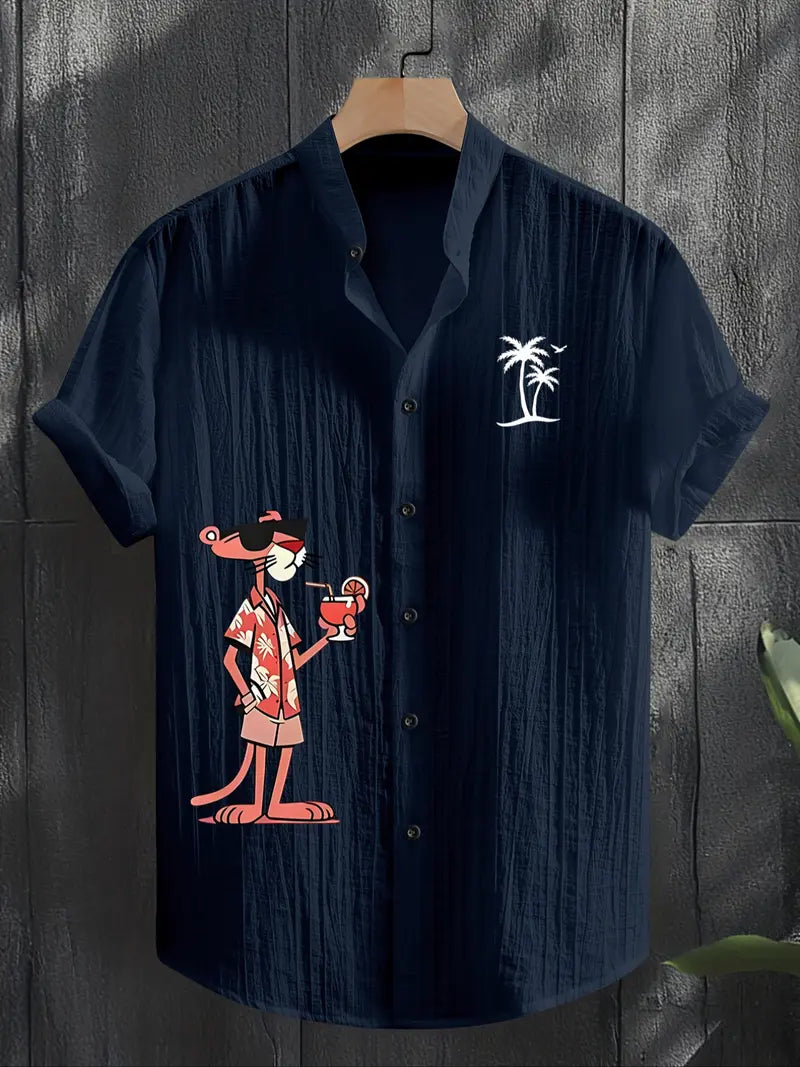 Unisex Summer Casual Tropical Beach Shirt