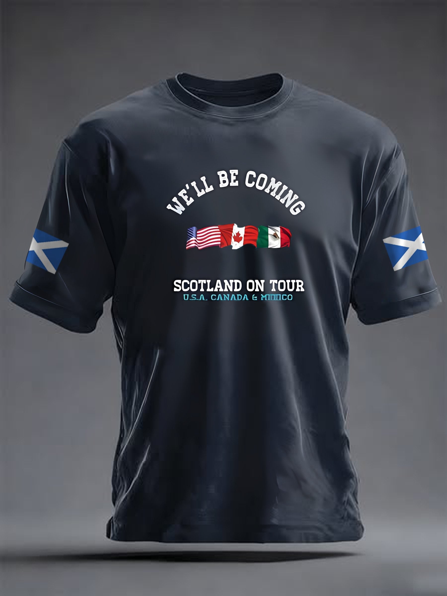 Men's  Scottish football enthusiasts Print T-shirt