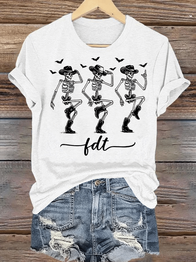 Women's Cowboy Skull T-Shirt