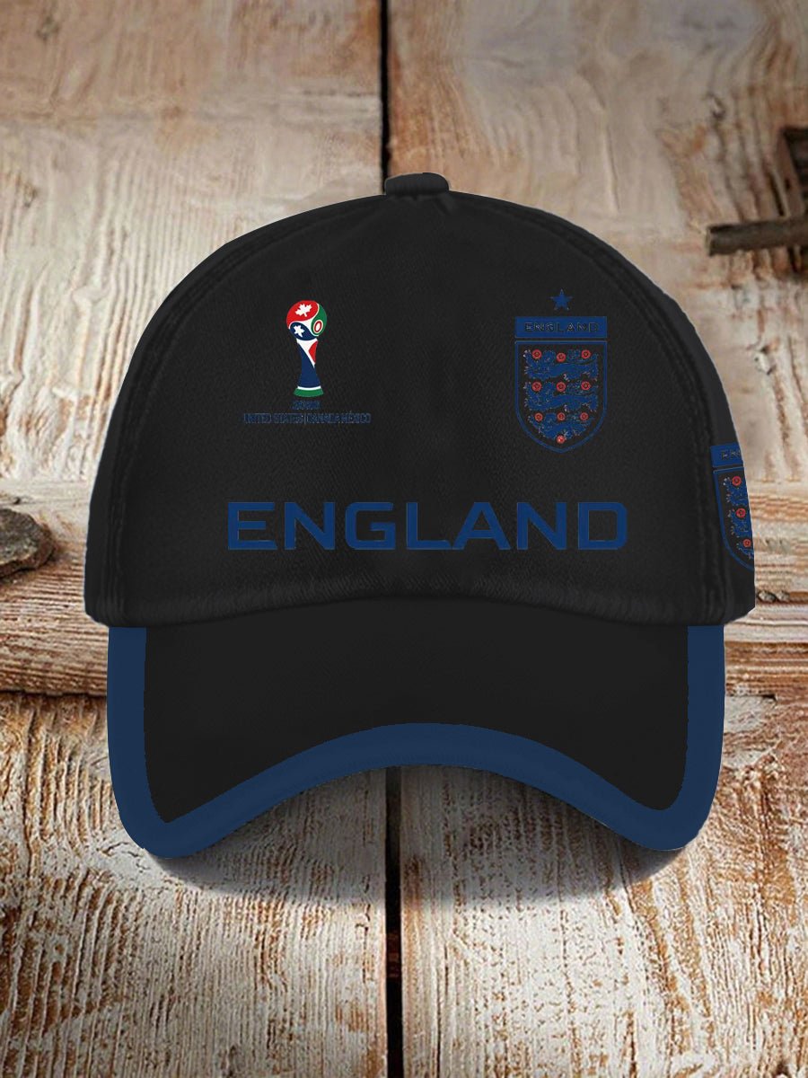 Unisex UK Football Lover England 2026 Print Baseball Cap
