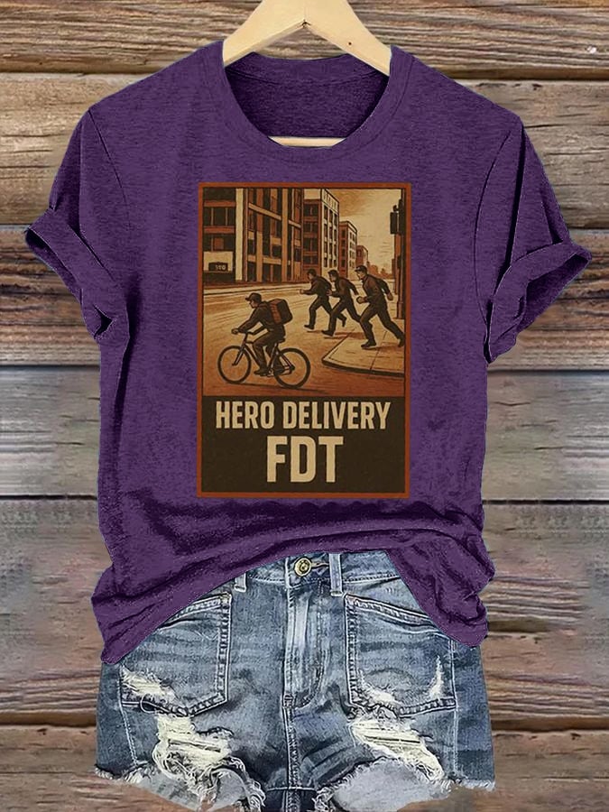 Women’s HERO DELIVERY FDT Printed T-Shirt