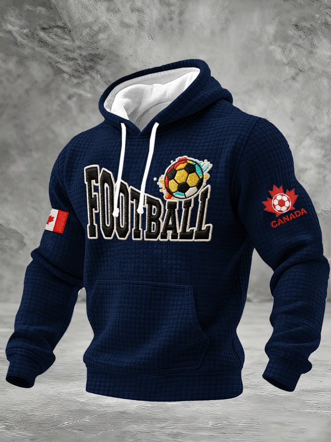 Men's Casual Canadian Football Fan Plaid Sports Shirt