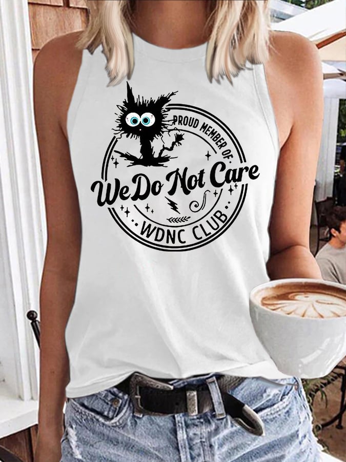 Retro Proud Member Of WDNC Club Menopause Perimenopause Print Tops Tank