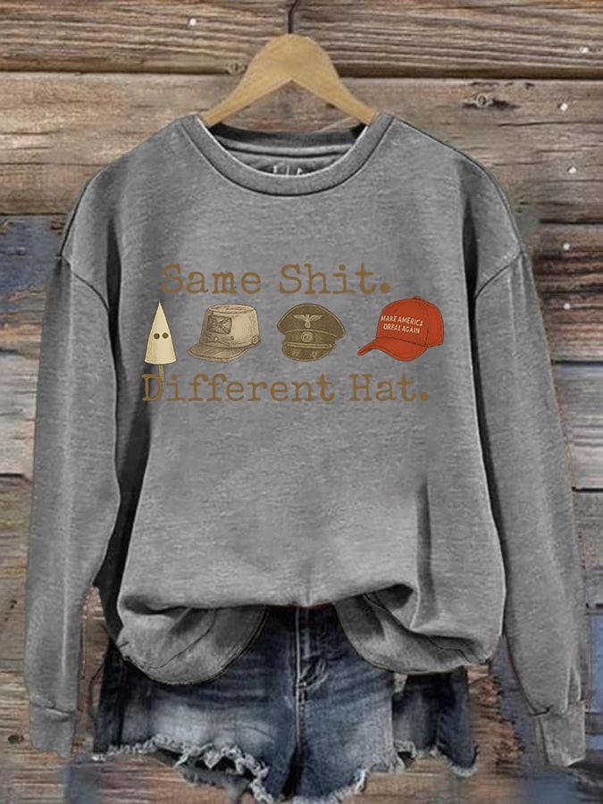 Women's  Same shit Different costume  Print  Sweater