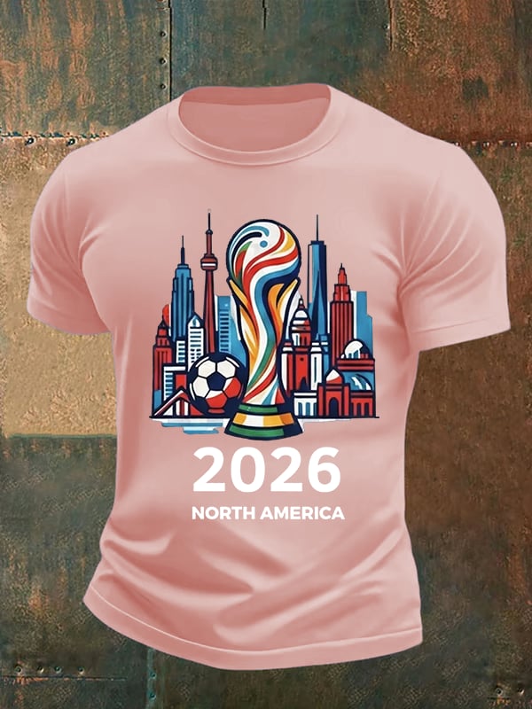 Men's  North America WC 2026 Soccer printed T-shirt