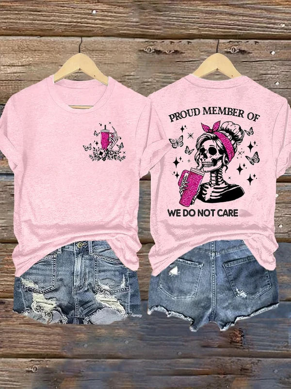 Retro Funny WDNC Club Menopause Perimenopause Print T-Shirt
