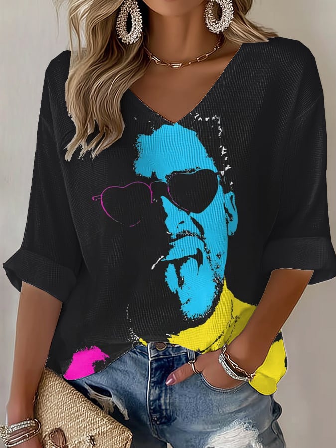 Women's  Puerto Rico Print Shirt