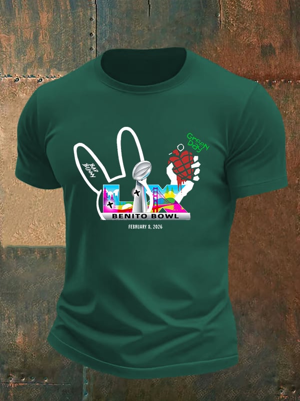 Men's  Opening And Halftime Shows Print Casual T-shirt