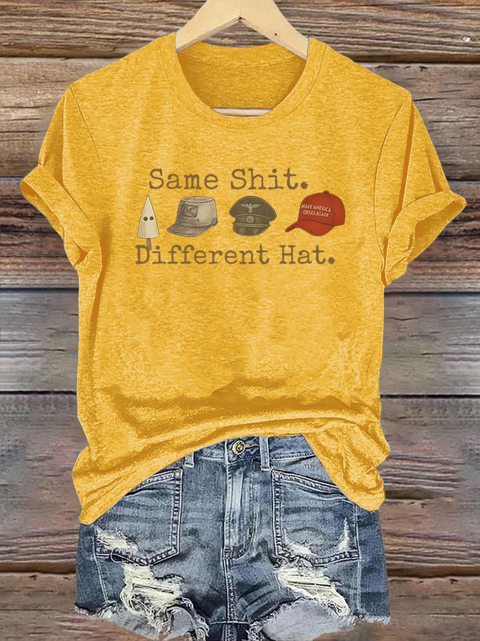 Women's  Same shit Different costume Print T-Shirt