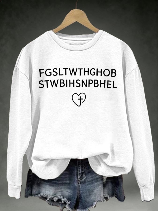 Women's FGSLTWTHGHOB STWBIHSNPBHELPrinted Crewneck Sweatshirt