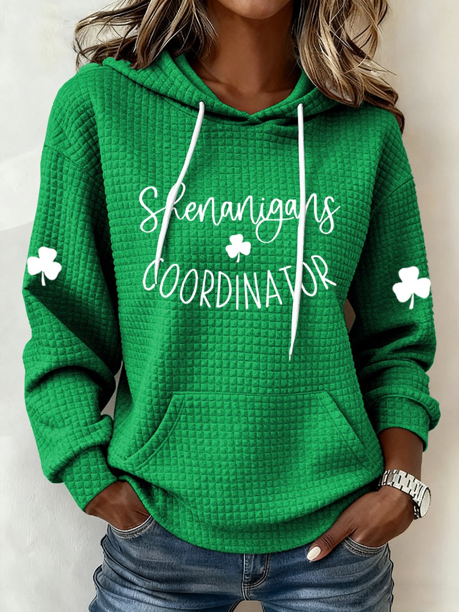 Women's Shenanigans Coordinator Printed Hoodie Sweatshirt