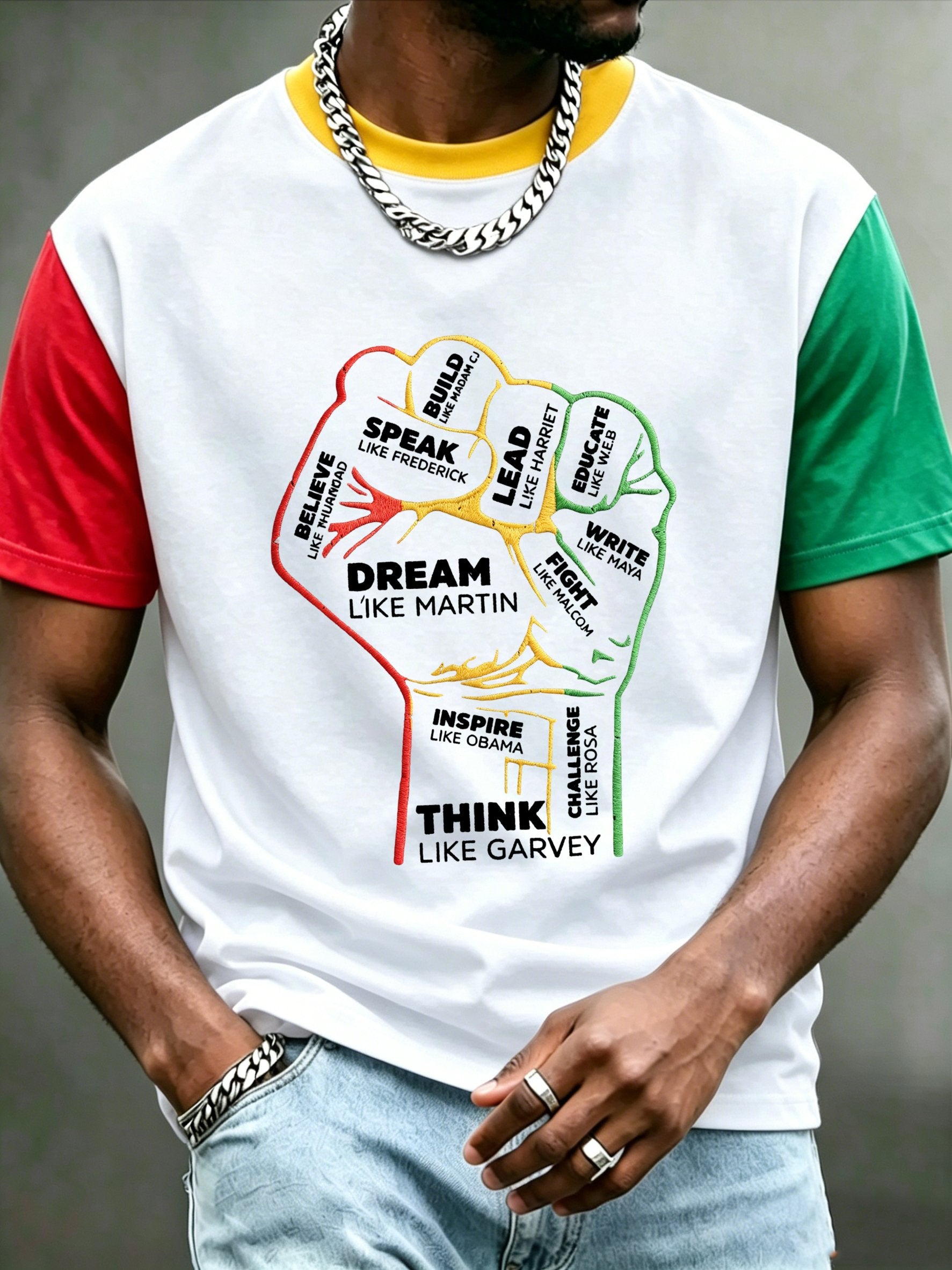Men's Juneteenth Print Casual Top