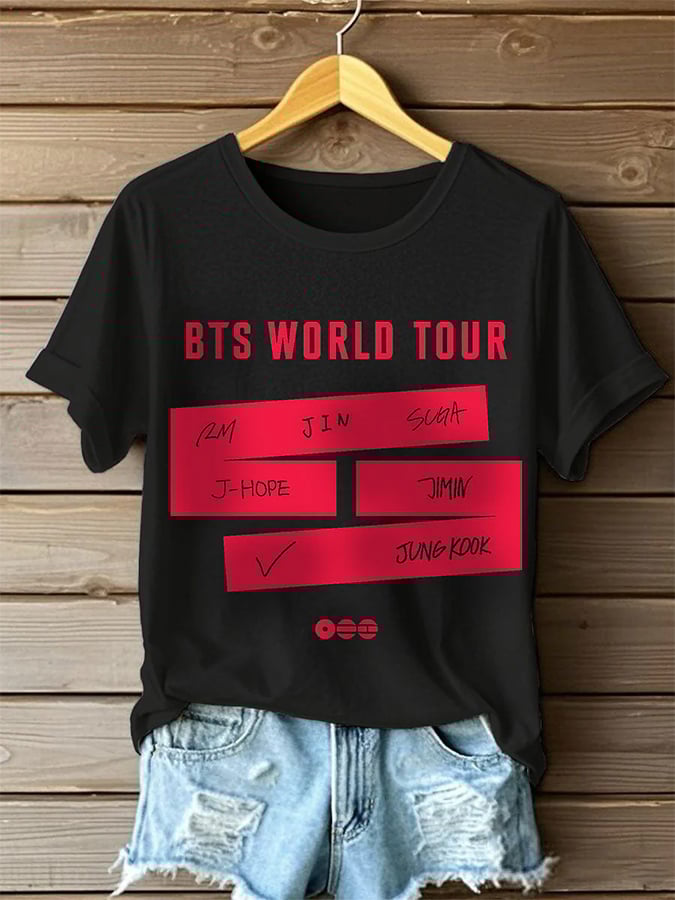 Women's K-pop Boy Band T-shirt