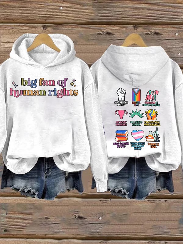 Women's  staunch supporter of human rights  Hoodie