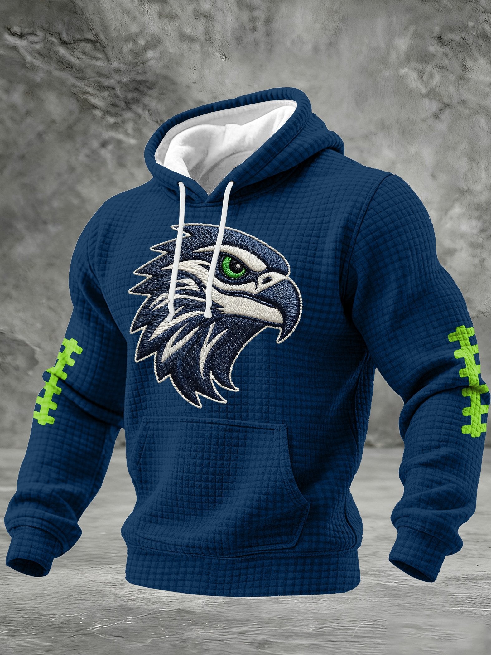 Men's Football Print Hooded Sweatshirt
