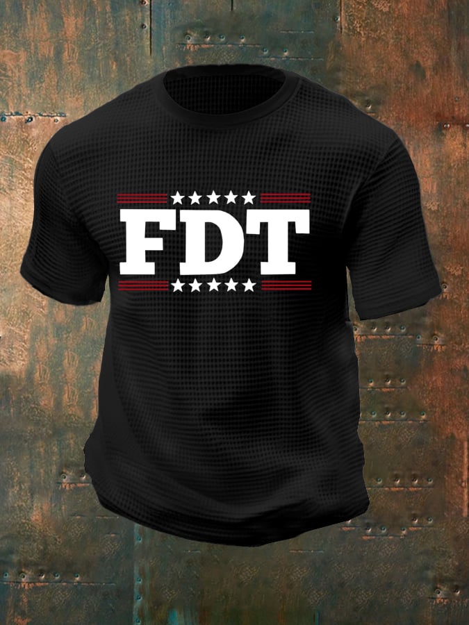 Men's Faith Believe Waffle Crew Neck T-Shirt