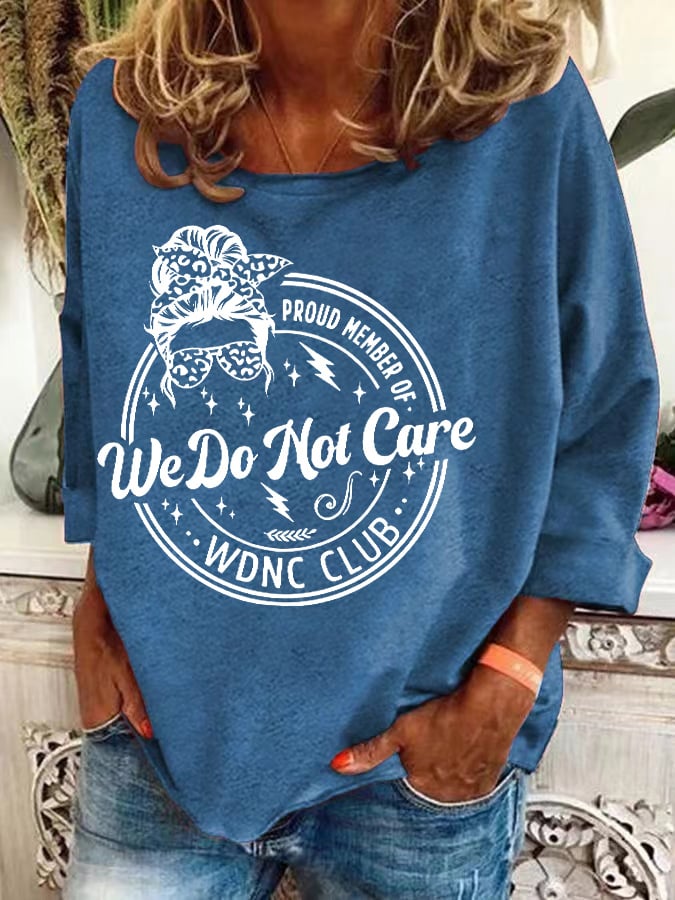 Retro Proud Member Of WDNC Club Menopause Perimenopause Print Sweatshirt