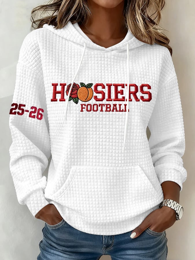 Women's Football Print Hoodie Sweatshirt