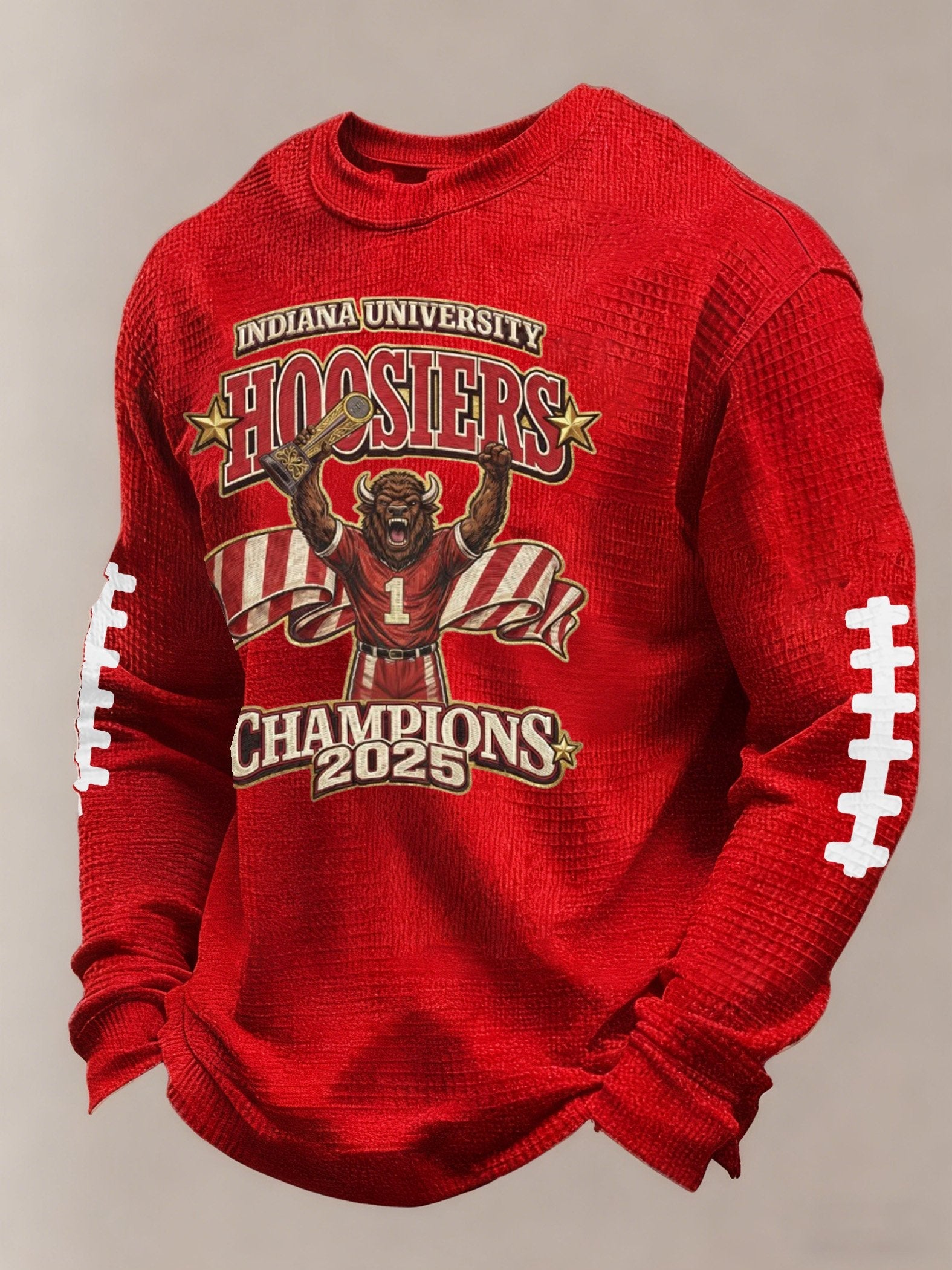 Men's Football Print Waffle T-Shirt