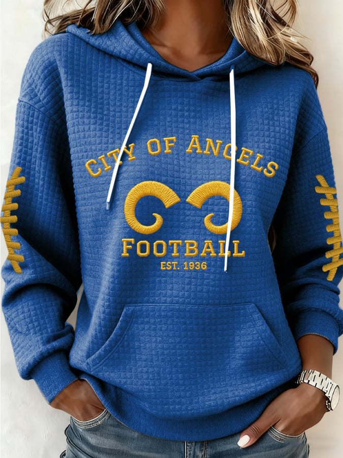 Women's Football Print Casual Sweatshirt