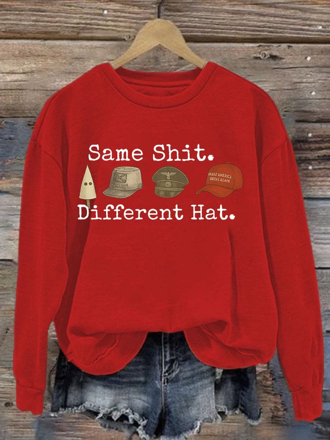 Women's  Same shit Different costume  Print  Sweater