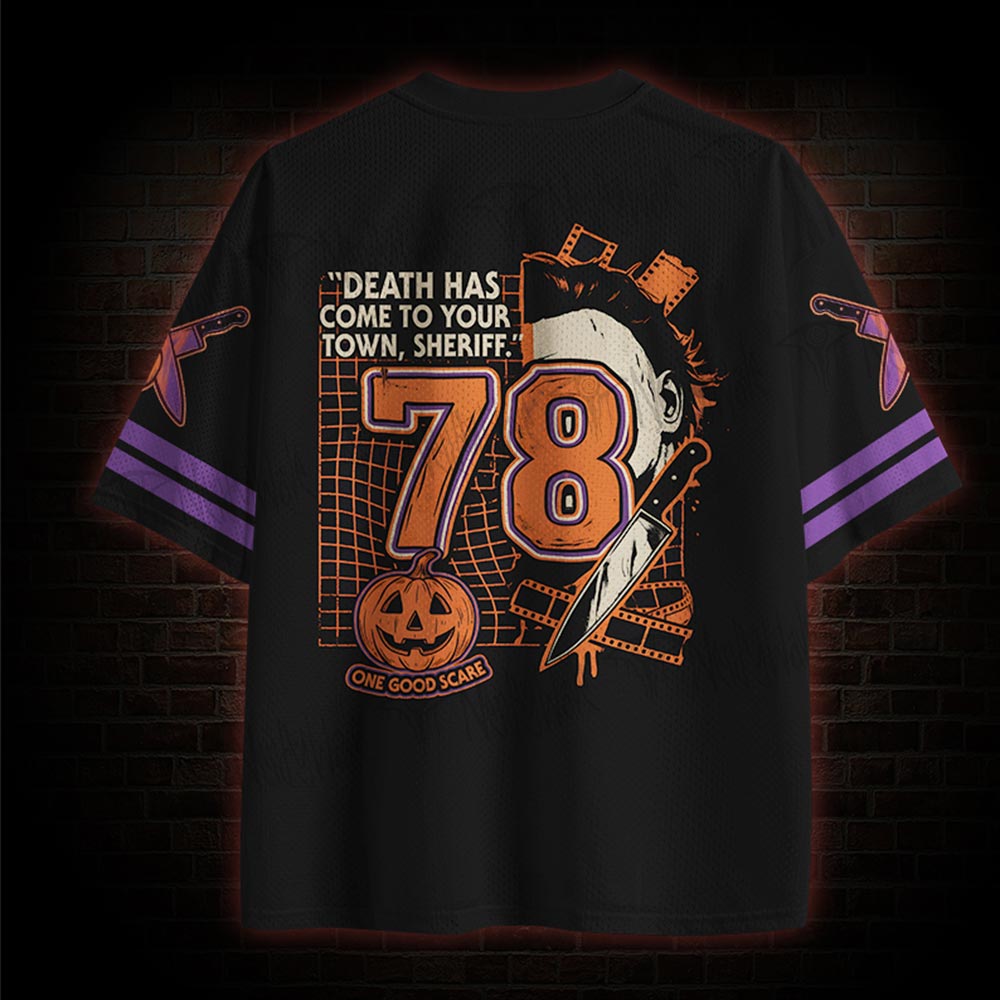 Death Has Come to Your Town Horror Mesh Jersey