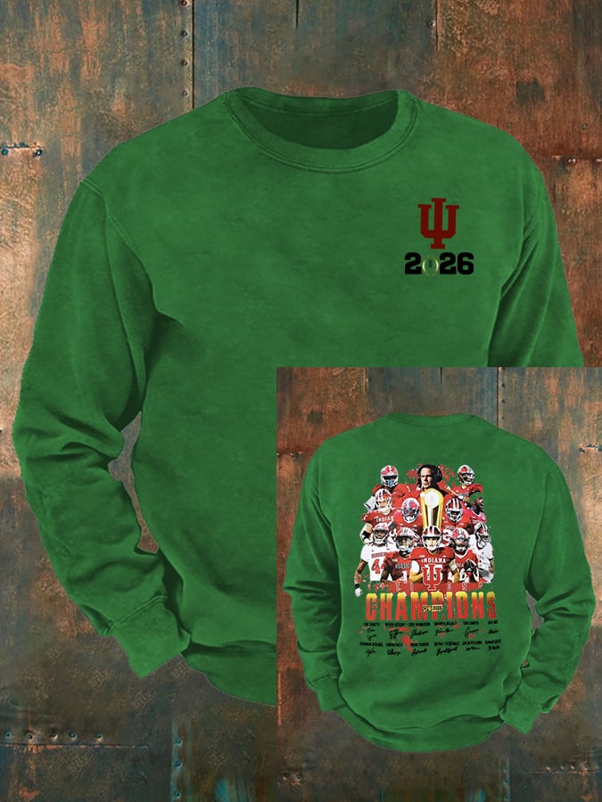 Men's   Football Print  Sweatshirt