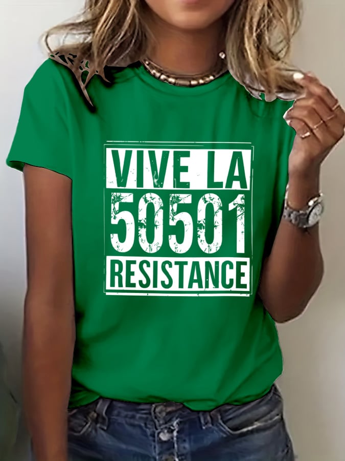 Women's 50501 Protest Print T-Shirt